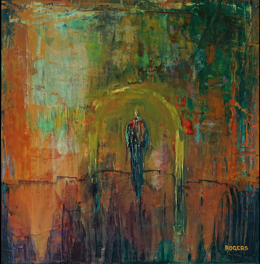 Pathway - White Metal Print
